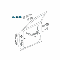 OEM 2006 Chrysler Pacifica Cylinder Lock-Door Lock Diagram - 5102455AB