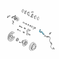 OEM 2004 Acura TSX Hose Set, Right Rear Brake Diagram - 01466-SEA-E00