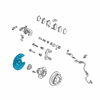 OEM Acura Splash Guard, Right Rear Diagram - 43253-SEA-000