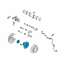 OEM 2006 Honda Accord Bearing Assembly, Rear Hub Unit Diagram - 42200-SEA-951