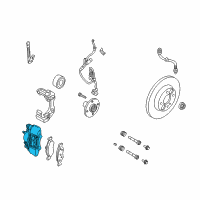 OEM 2010 Ford Focus Caliper Diagram - 8S4Z-2B121-B