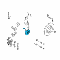 OEM Ford Focus Hub Diagram - 7S4Z-1104-A