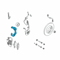 OEM Ford Focus Caliper Support Diagram - 8S4Z-2B292-A