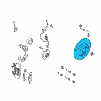 OEM 2009 Ford Focus Rotor Diagram - AS4Z-1125-A