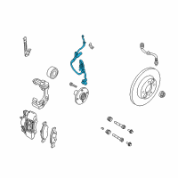 OEM 2008 Ford Focus Front Speed Sensor Diagram - 8S4Z-2C204-A