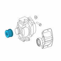 OEM 2009 Dodge Sprinter 2500 Pulley-Alternator Diagram - 5175811AB