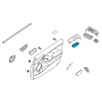 OEM 2016 Kia Forte5 Power Window Assist Unit Assembly Diagram - 93576A7200