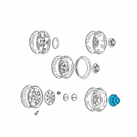 OEM Chevrolet C1500 Suburban Hub Cap Diagram - 15635474