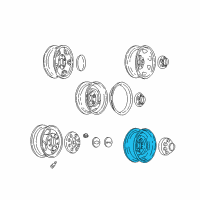 OEM Chevrolet K2500 Wheel Diagram - 9592422