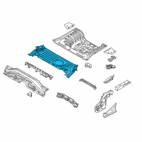 OEM 2018 Nissan Versa Note Floor Re Front Diagram - G4512-9KZMA