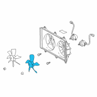 OEM 1999 Lexus RX300 Fan Diagram - 16361-20070