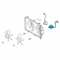 OEM 2005 Toyota Highlander Fan Motor Diagram - 16363-20310