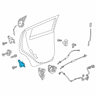 OEM 2022 Chevrolet Spark Upper Hinge Diagram - 96689981