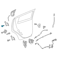 OEM Chevrolet Spark Upper Hinge Bolt Diagram - 94501840