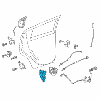 OEM 2014 Chevrolet Spark EV Latch Diagram - 95967087