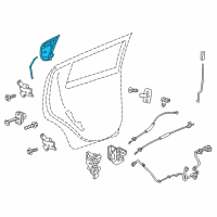 OEM Chevrolet Spark Handle Asm-Rear Side Door Outside Diagram - 95987920