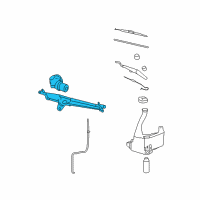 OEM 2009 Pontiac Solstice Transmission Asm, Windshield Wiper Diagram - 15263141