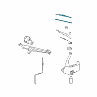 OEM Saturn Sky Wiper Blade Diagram - 25788743