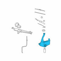 OEM Saturn Container Kit, Windshield Washer Solvent Diagram - 19151556