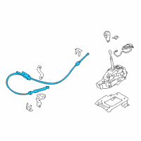 OEM 2021 Nissan Armada Control Cable Assembly Diagram - 34935-1LA0A