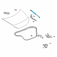 OEM 2000 Chrysler 300M PROP/GAS-Deck Lid Diagram - 4575666AF