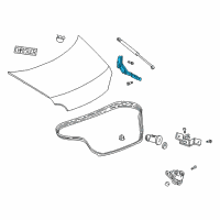 OEM 2000 Chrysler 300M Hinge-Deck Lid Diagram - 4575656AE