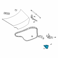 OEM 2003 Chrysler 300M Latch-DECKLID Diagram - 5056207AF