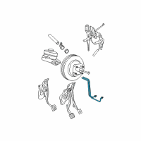 OEM 2002 Ford Explorer Brake Tube Diagram - 1L2Z-2N050-AA