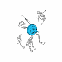 OEM 2010 Mercury Mountaineer Booster Assembly Diagram - 7L2Z-2005-A