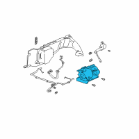 OEM 2002 Chevrolet Trailblazer EXT Compressor Asm, Rear Air Spring-Remanufacture Diagram - 19329771