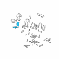 OEM 2012 Cadillac Escalade EXT Seat Back Heater Diagram - 20792749