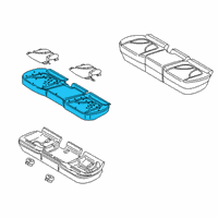 OEM 2021 Lincoln Nautilus Seat Cushion Pad Diagram - FA1Z-5863840-F