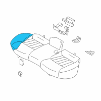 OEM 2011 Infiniti EX35 Pad & Frame Assembly CUSH, Rear Seat Diagram - 88305-1BM0A