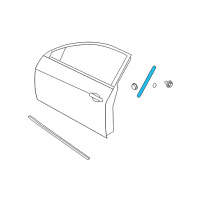 OEM Nissan Maxima WEATHERSTRIP Front Door RH Diagram - 80830-9N01A