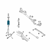 OEM 2011 Jeep Wrangler Front Coil Spring Diagram - 52126318AC