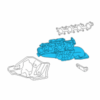 OEM 2009 Toyota Land Cruiser Exhaust Manifold Diagram - 17140-38010