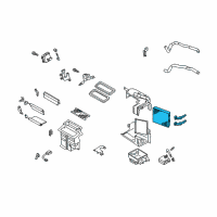 OEM Nissan Core Assy-Front Heater Diagram - 27140-4Y900