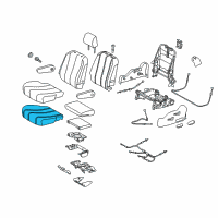 OEM Toyota Sienna Seat Cushion Pad Diagram - 71612-08011
