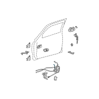 OEM 2006 Toyota Tundra Lock Rod Diagram - 69315-0C020