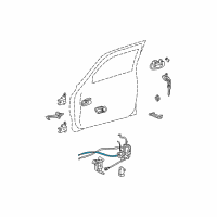 OEM 2006 Toyota Tundra Lock Rod Diagram - 69760-0C020