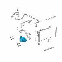 OEM GMC Envoy Compressor Assembly Diagram - 25825340