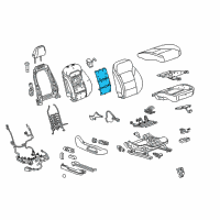 OEM 2017 GMC Acadia Seat Back Heater Diagram - 84369795