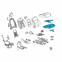 OEM 2019 GMC Acadia Seat Cushion Pad Diagram - 84983663