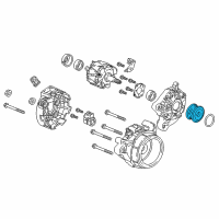 OEM 2020 Honda Civic Pulley, Decoupler Diagram - 31141-59B-J01