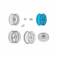 OEM Chevrolet Cobalt Wheel, Alloy Diagram - 9596346