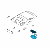 OEM 2010 Chevrolet Aveo Lamp Asm, Dome Diagram - 96988249