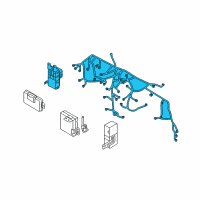 OEM Hyundai Santa Fe Wiring Assembly-Main Diagram - 91157-0W290