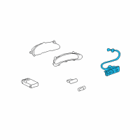 OEM 2005 Pontiac Sunfire Dash Control Unit Diagram - 89018240