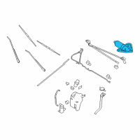 OEM 2012 Ford E-350 Super Duty Wiper Motor Diagram - 8C2Z-17508-B