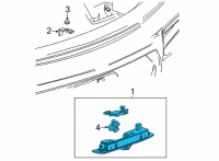 OEM Chevrolet License Lamp Assembly Diagram - 84782644